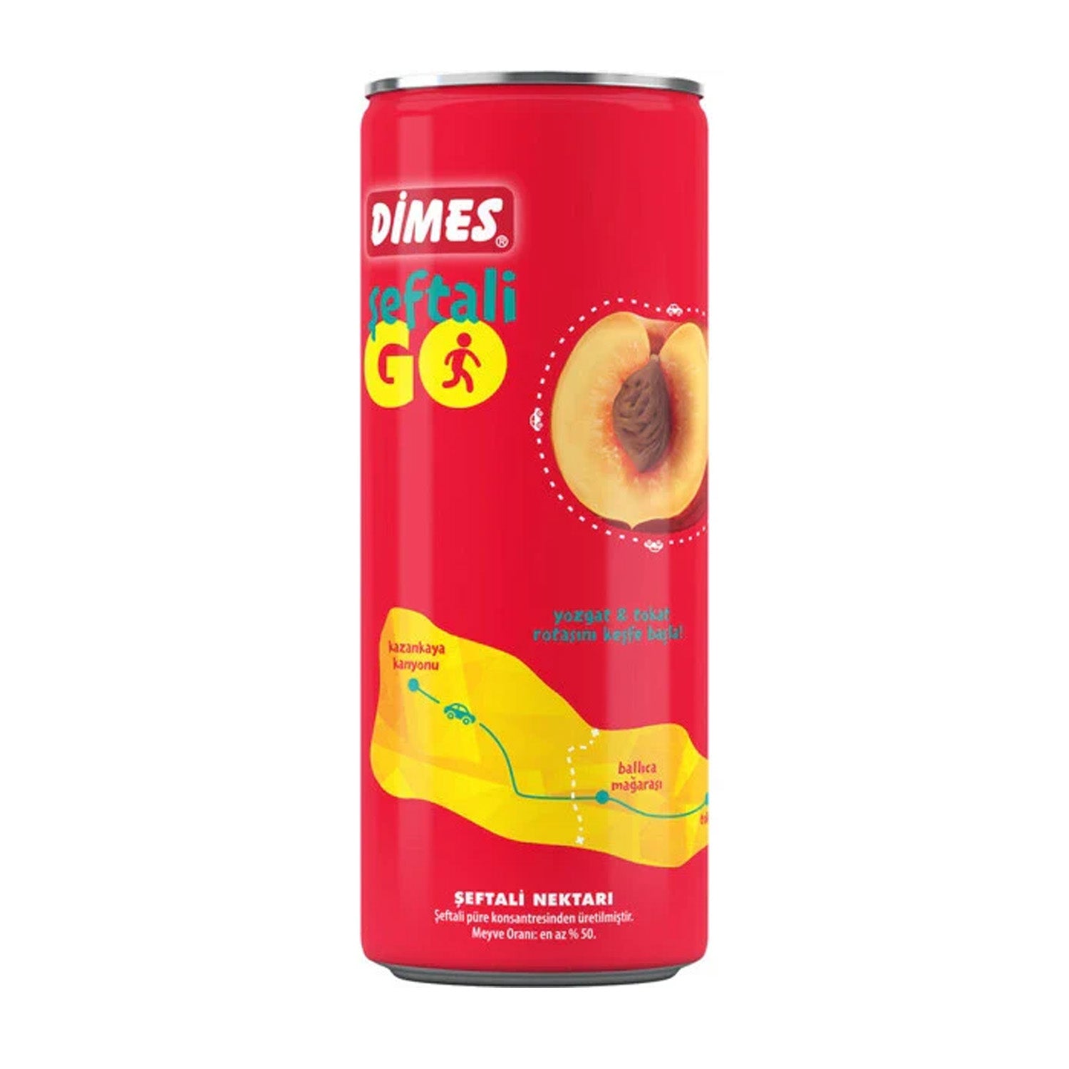 Dimes Şeftali Nektarı 330Ml Kutu